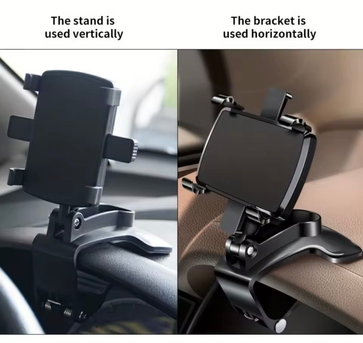 Universal 360° Rotation Car Phone Holder Stand Car Dashboard Clip Mount GPS Navigation Bracket For iPhone Samsung Xiaomi Huawei